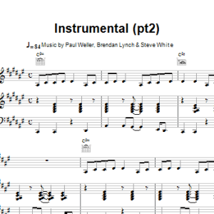 Paul Weller Instrumental (pt2) Musik Noten - Piano, Vocal & Guitar Chords - 15087-0