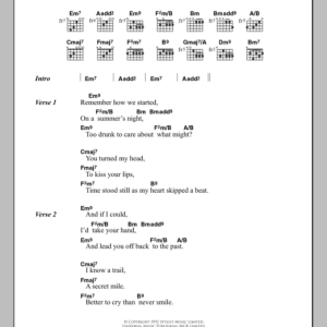 Paul Weller Remember How We Started Musik Noten - Guitar Chords/Lyrics - 106816-0