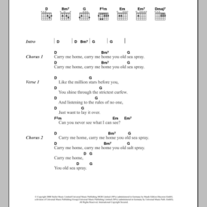 Paul Weller Sea Spray Musik Noten - Guitar Chords/Lyrics - 107610-0