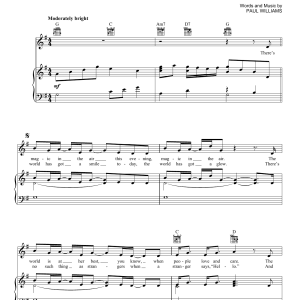 Paul Williams One More Sleep 'Til Christmas (from The Muppet Christmas Carol) Musik Noten - Piano, Vocal & Guitar Chords - 161247-0
