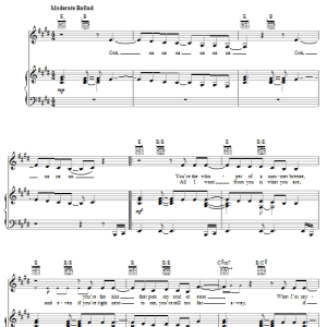 Paula Abdul Rush Rush Musik Noten - Piano, Vocal & Guitar Chords - 62873-0
