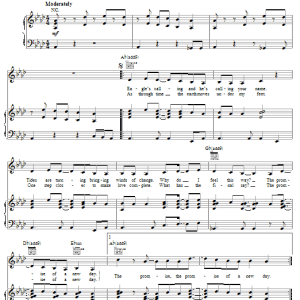 Paula Abdul The Promise Of A New Day Musik Noten - Piano, Vocal & Guitar Chords - 62885-0
