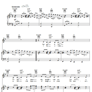 Paula Abdul Will You Marry Me? Musik Noten - Piano, Vocal & Guitar Chords - 62861-0