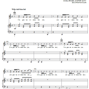 Paula DeAnda featuring The DEY Walk Away Musik Noten - Piano, Vocal & Guitar Chords - 57415-0