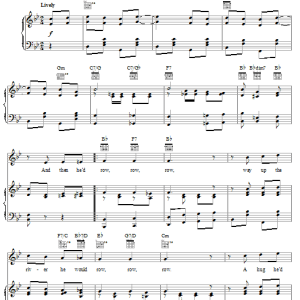 Pearl Bailey Row, Row, Row Musik Noten - Piano, Vocal & Guitar Chords - 26272-0