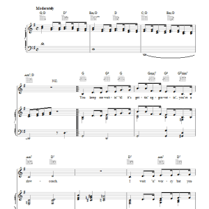 Pee Wee King Slow Coach Musik Noten - Piano, Vocal & Guitar Chords - 43666-0