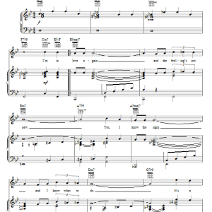 Peggy Lee I'm In Love Again Musik Noten - Piano, Vocal & Guitar Chords - 70147-0