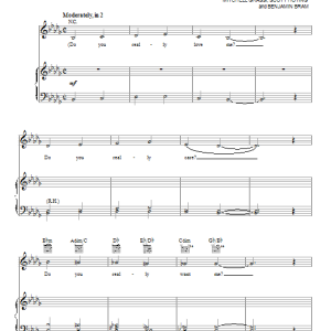 Pentatonix The Baddest Girl Musik Noten - Piano, Vocal & Guitar Chords - 153534-0