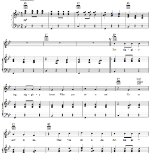 Perry Como Hot Diggity (Dog Ziggity Boom) Musik Noten - Piano, Vocal & Guitar Chords - 74427-0