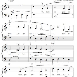 Perry Como (There's No Place Like) Home For The Holidays (arr. Phillip Keveren) Musik Noten - Big Note Piano - 74232-0