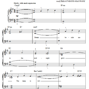 Pete DeRose The Lamp Is Low Musik Noten - Easy Piano - 99466-0