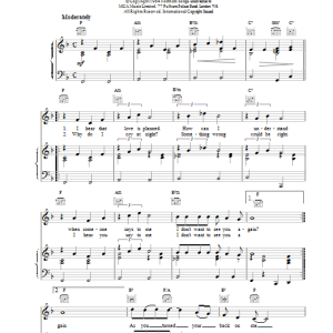 Peter and Gordon I Don't Want To See You Again Musik Noten - Piano, Vocal & Guitar Chords - 15033-0