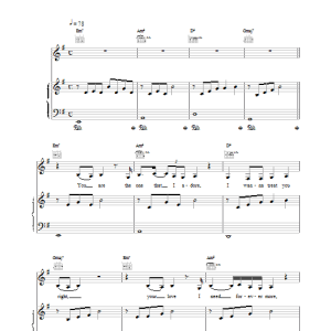 Peter André You Are Musik Noten - Piano, Vocal & Guitar Chords - 17658-0