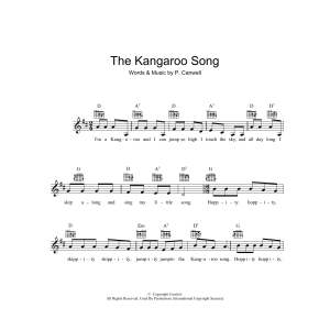 Peter Canwell The Kangaroo Song Musik Noten - Lead Sheet / Fake Book - 39681-0
