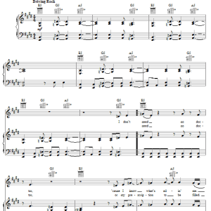 Peter Frampton I Don't Need No Doctor Musik Noten - Piano, Vocal & Guitar Chords - 50918-0