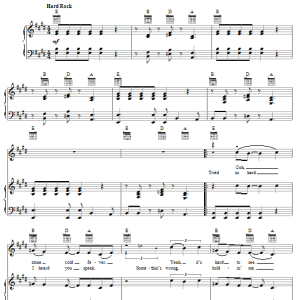 Peter Frampton Stone Cold Fever Musik Noten - Piano, Vocal & Guitar Chords - 50917-0