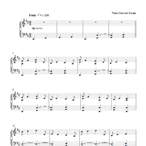 Peter Maxwell Davies Farewell To Stromness Musik Noten - Piano Solo - 42368-0