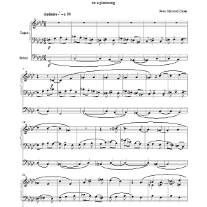 Peter Maxwell Davies Veni Creator Spiritus Musik Noten - Organ - 37402-0