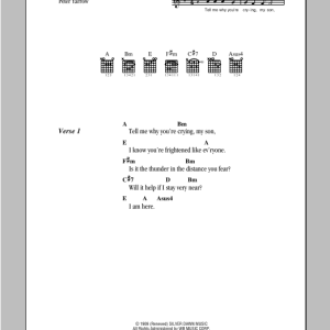 Peter, Paul & Mary Day Is Done Musik Noten - Guitar Chords/Lyrics - 95777-0