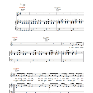 Pharrell Williams Frontin' Musik Noten - Piano, Vocal & Guitar Chords - 33164-0