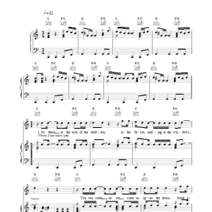Phil Collins Dance Into The Light Musik Noten - Piano, Vocal & Guitar Chords - 17659-0