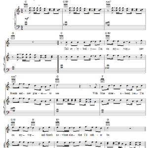 Phil Collins On My Way Musik Noten - Piano, Vocal & Guitar Chords - 25601-0