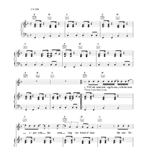 Phil Collins Wear My Hat Musik Noten - Piano, Vocal & Guitar Chords - 17670-0