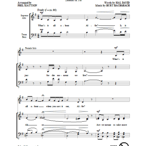 Phil Mattson Alfie Musik Noten - SATB Choir - 64943-0