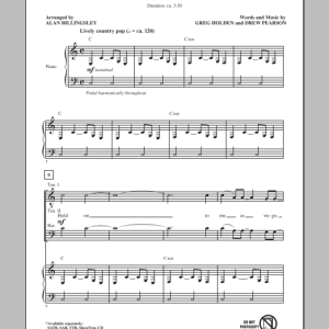 Phillip Phillips Home (arr. Alan Billingsley) Musik Noten - SATB Choir - 94178-0