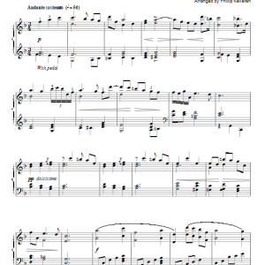 Pietro Mascagni Intermezzo (arr. Phillip Keveren) Musik Noten - Piano Solo - 88516-0
