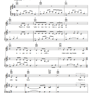 Pink Beam Me Up Musik Noten - Piano, Vocal & Guitar Chords - 95052-0