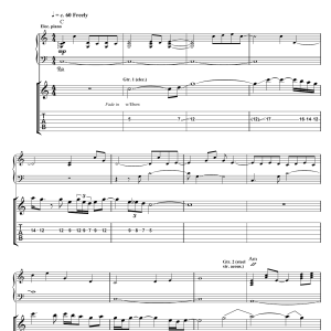 Pink Floyd Ebb And Flow Musik Noten - Guitar Tab - 158411-0