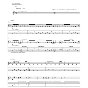 Pink Floyd Goodbye Blue Sky Musik Noten - Guitar Tab - 154152-0