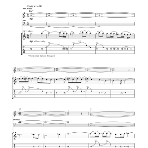 Pink Floyd Night Light Musik Noten - Guitar Tab - 158405-0