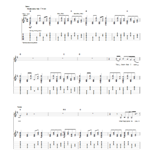 Pink Floyd Pigs On The Wing (Part 2) Musik Noten - Guitar Tab - 154148-0