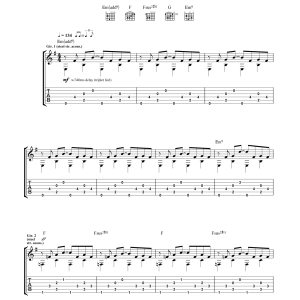 Pink Floyd Surfacing Musik Noten - Guitar Tab - 158403-0