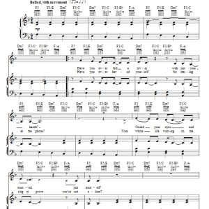 Pink Glitter In The Air Musik Noten - Piano, Vocal & Guitar Chords - 69690-0