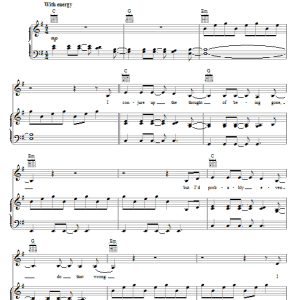 Pink It's All Your Fault Musik Noten - Piano, Vocal & Guitar Chords - 69688-0