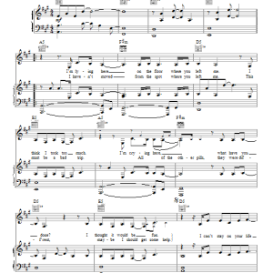 Pink Just Like A Pill Musik Noten - Piano, Vocal & Guitar Chords - 19916-0