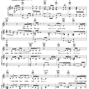 Pink Misery Musik Noten - Piano, Vocal & Guitar Chords - 19922-0
