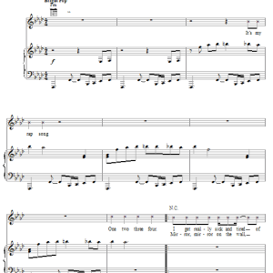 Pink Respect Musik Noten - Piano, Vocal & Guitar Chords - 19915-0