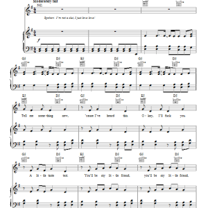 Pink Slut Like You Musik Noten - Piano, Vocal & Guitar Chords - 95050-0