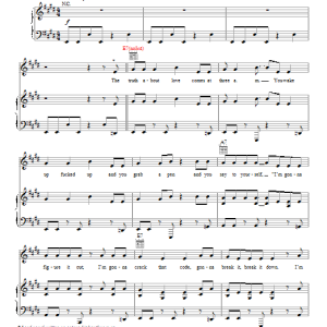 Pink The Truth About Love Musik Noten - Piano, Vocal & Guitar Chords - 95051-0