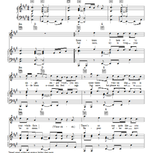 Pink True Love Musik Noten - Piano, Vocal & Guitar Chords - 95056-0