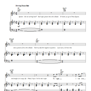 Pitbull featuring Ne-Yo Give Me Everything (Tonight) Musik Noten - Piano, Vocal & Guitar Chords - 88133-0