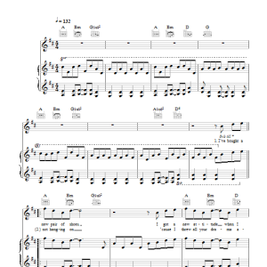 Pixie Lott All About Tonight Musik Noten - Piano, Vocal & Guitar Chords - 111931-0