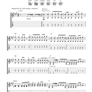 Placebo You Don't Care About Us Musik Noten - Guitar Tab - 31788-0