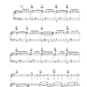 Placido Domingo Farolito Musik Noten - Piano, Vocal & Guitar Chords - 21802-0