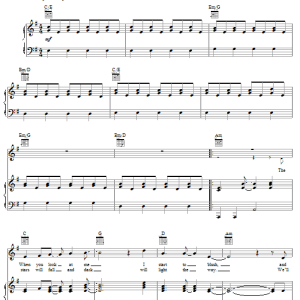 Plumb Blush (Only You) Musik Noten - Piano, Vocal & Guitar Chords - 64045-0