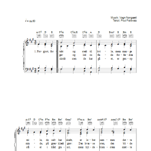 Poul Feldvoss Hojens Hyld Musik Noten - Piano, Vocal & Guitar Chords - 37084-0